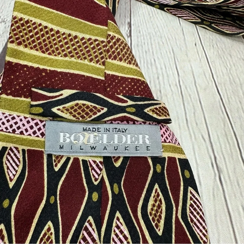 dreamings boxelder milwaukee company silk tie tribal design